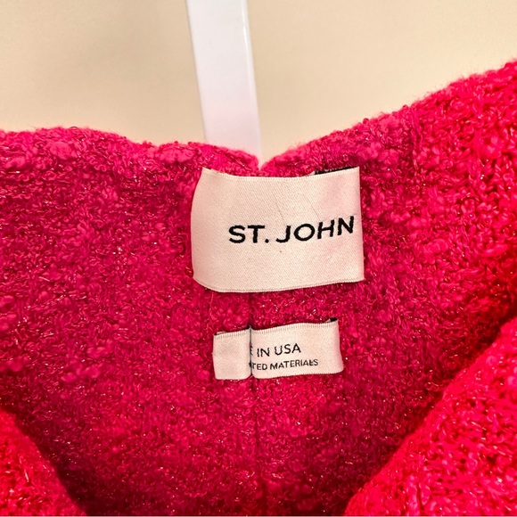 St. John Boucle Knit High Waist Pant size 4 - Picture 6 of 10